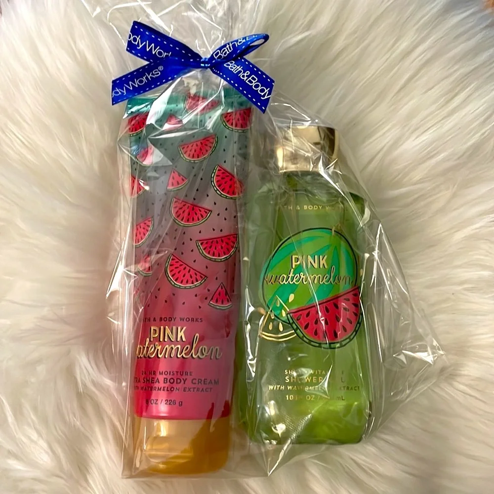 Bath & Body Works Pink Watermelon gift set B&BW